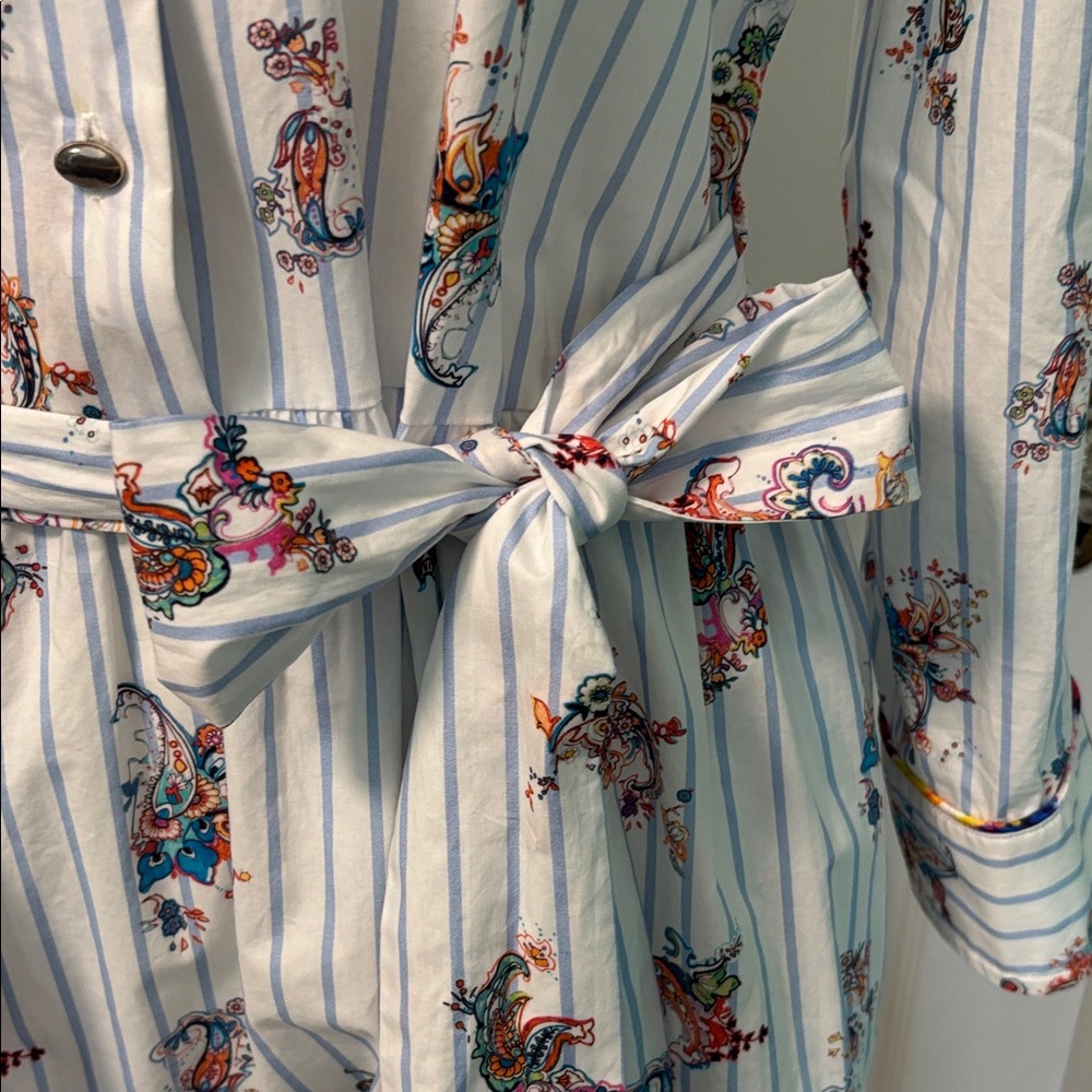 NEW-Robert Graham White Paisely-Pattern Dress